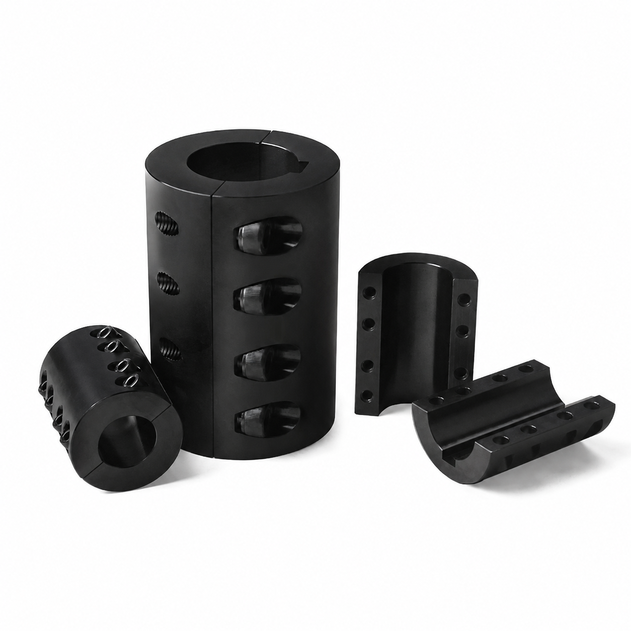 BOLTTE 45 Steel / OD 35 x L 50 mm / Bore 14 mm split rigid shaft coupling