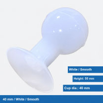 White / 40 mm / Smooth