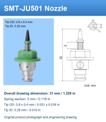 SMT-JU501 original product photograph and engineering drawing
