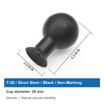 T-20 / Short Stem / Black / Non-Marking
