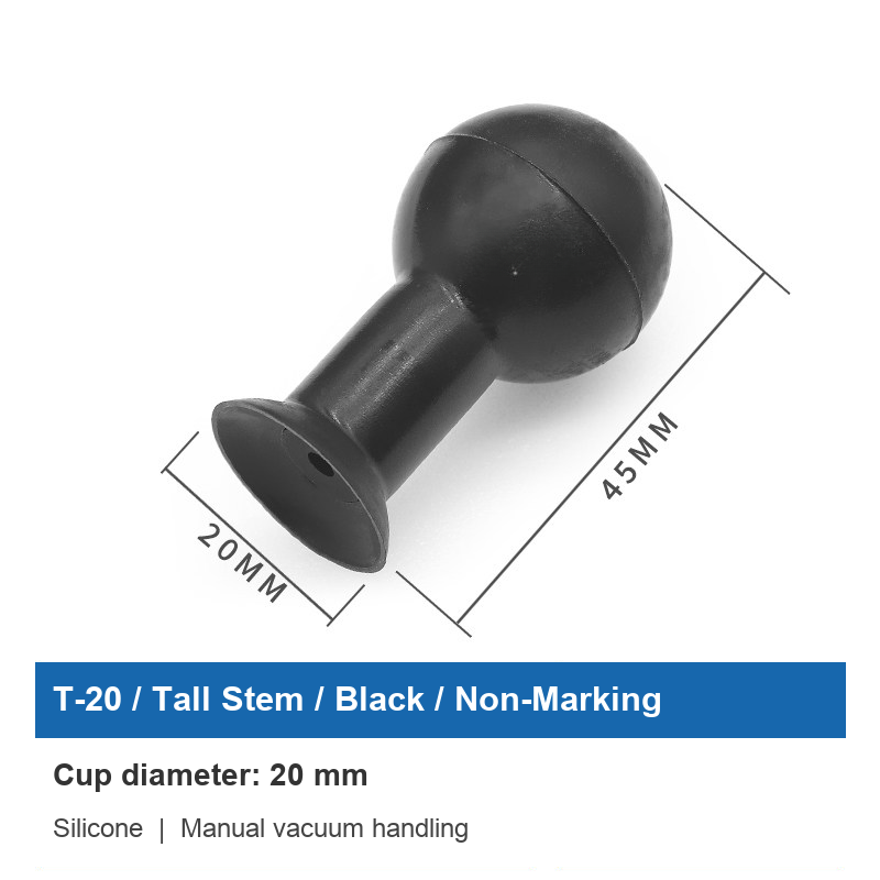 T-20 / Tall Stem / Black / Non-Marking