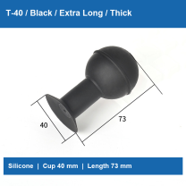 T-40 / Black / Extra Long / Thick