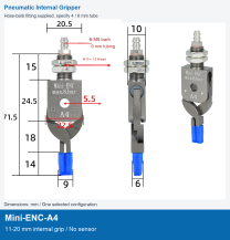 Mini-ENC-A4 / 11-20 mm internal grip / No sensor