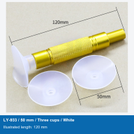 LY-933 Gold Manual Vacuum Pickup Pens, White Cups, 8-50 mm