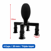4 Cups / 20 mm / Triple-layer