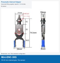 Mini-ENC-30G / 30-42 mm internal grip / No sensor