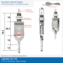 LDEHNC-A4 Y18 / 6-18 mm internal grip / Switch included