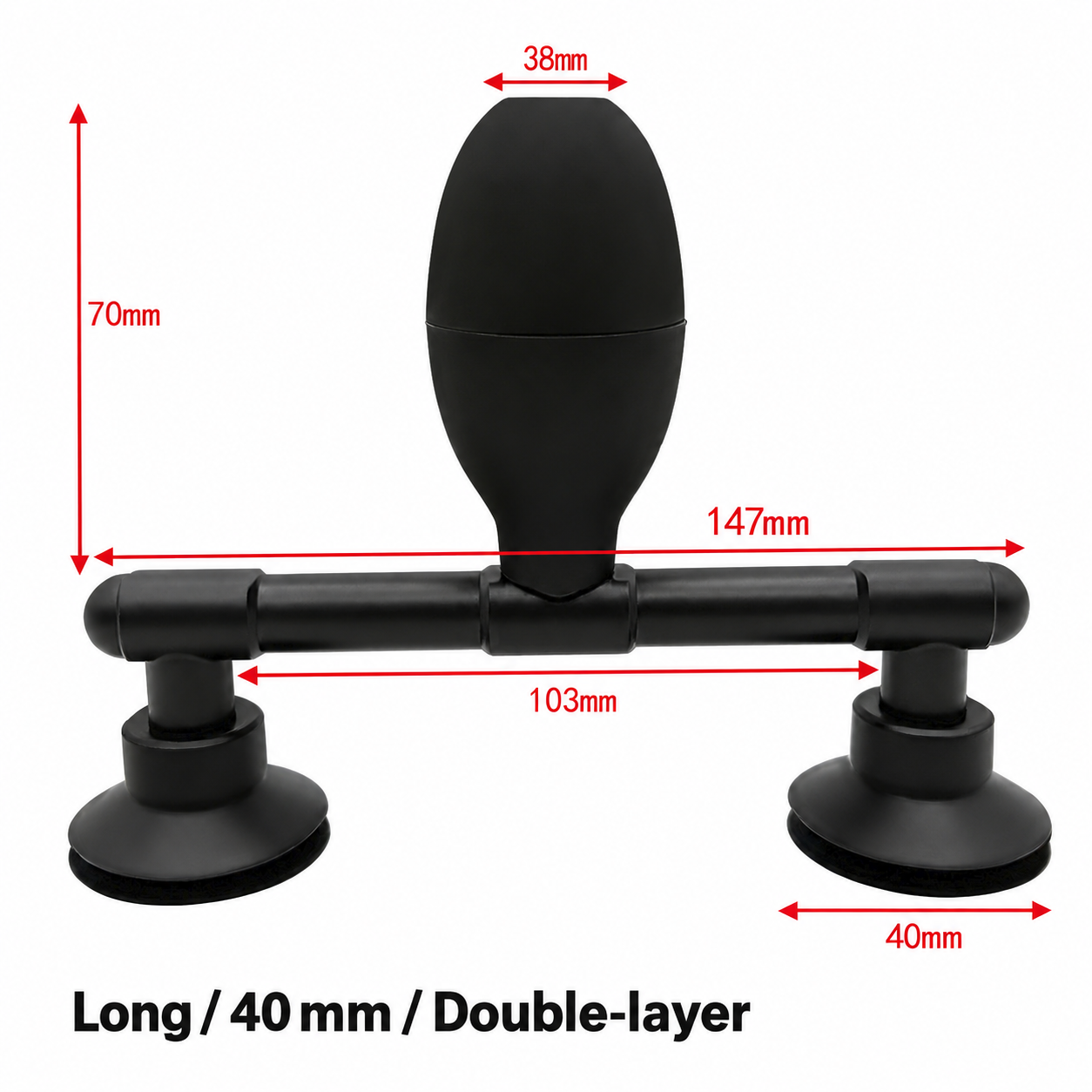 Long / 40 mm / Double-layer
