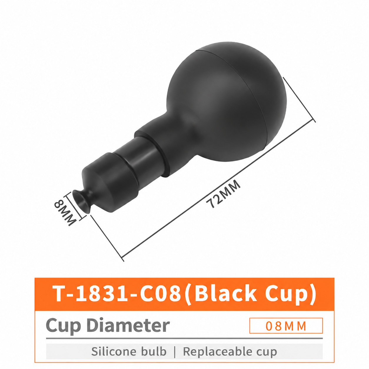 T-1831 T-1831-C08 / Black Cup