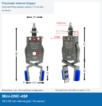 Mini-DNC-45# / 38.5-58 mm internal grip / No sensor