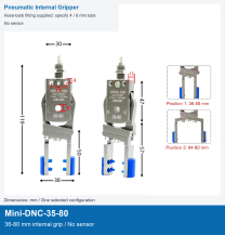 Mini-DNC-35-80 / 36-80 mm internal grip / No sensor