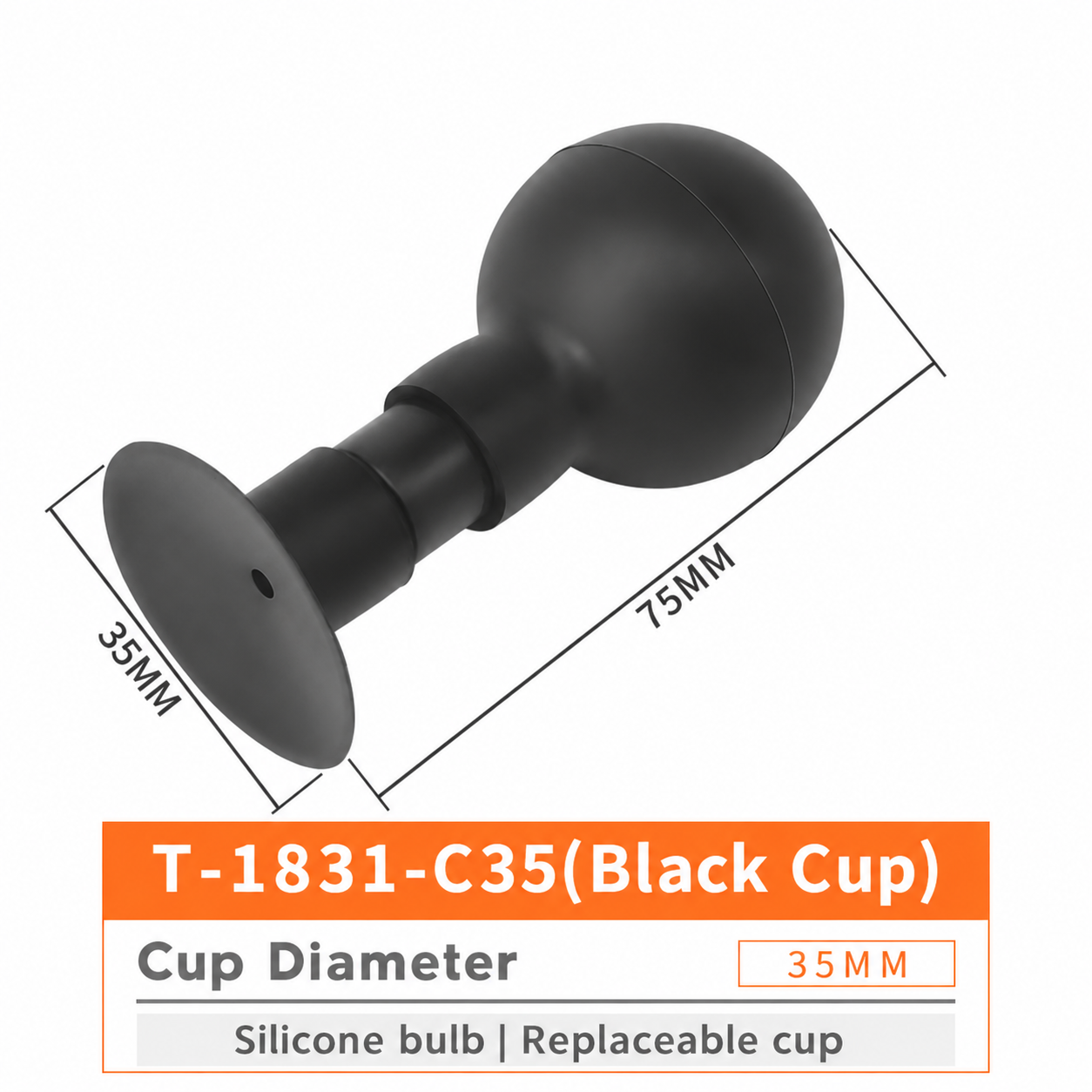 T-1831 T-1831-C35 / Black Cup