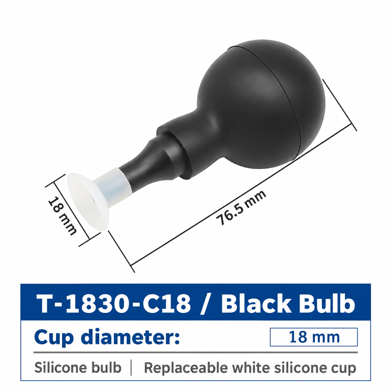 T-1830-C18 / Black Bulb