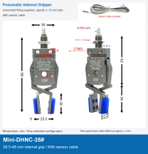 Mini-DHNC-35# / 28.5-48 mm internal grip / With sensor cable