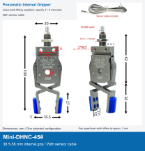 Mini-DHNC-45# / 38.5-58 mm internal grip / With sensor cable