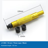 LY-933 Gold Manual Vacuum Pickup Pens, Black Cups, 8-50 mm