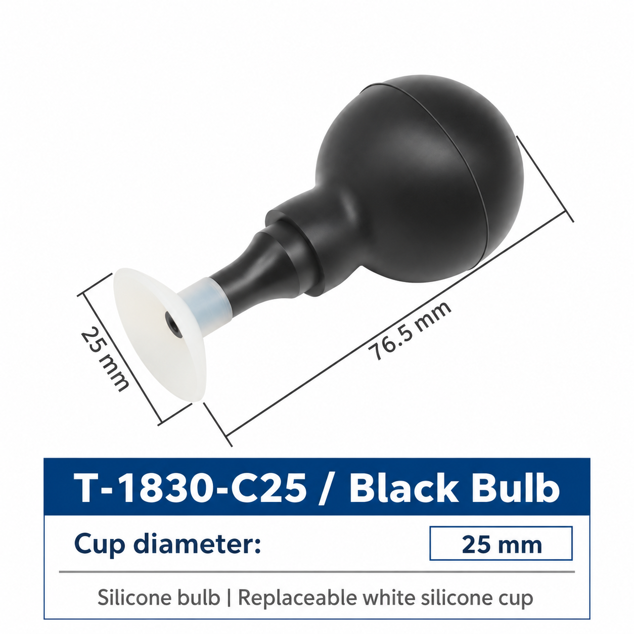 T-1830-C25 / Black Bulb