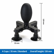 Four-Cup Manual Silicone Vacuum Pickup Tools, 10–50 mm & LY Models