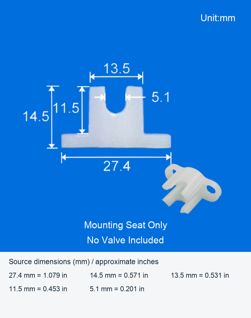 PP/PE Two-Way Luer-Style Valves and Separate Mounting Seat original product view 3