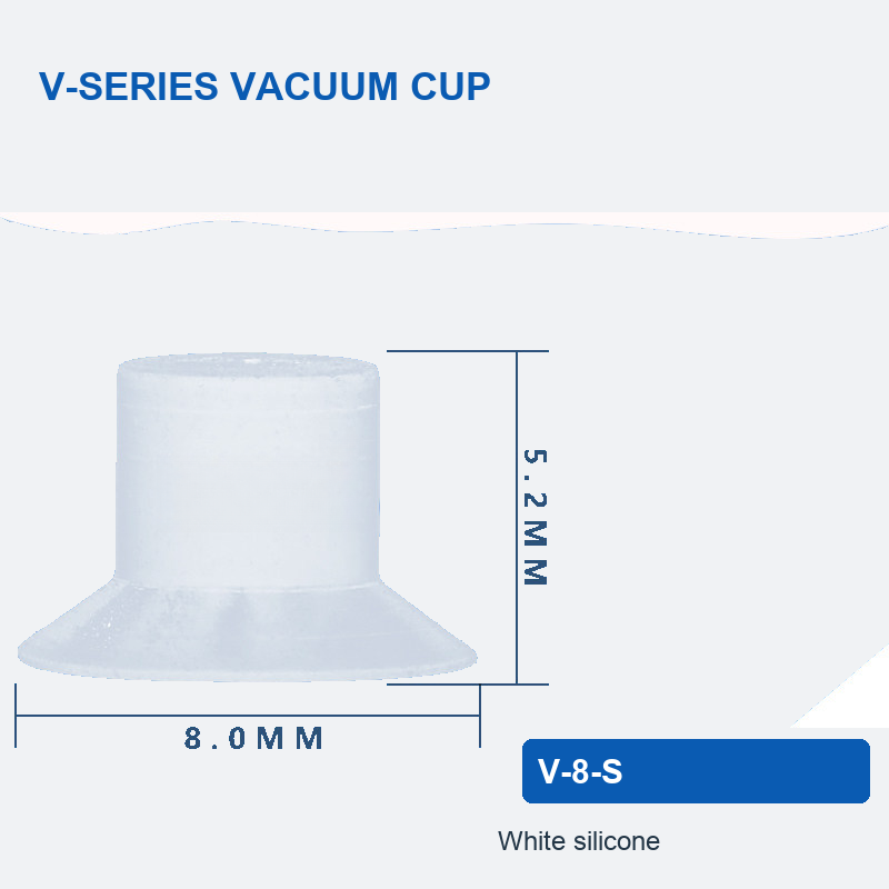 V-8-S - White Silicone