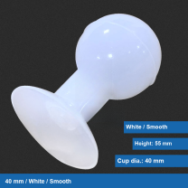 40 mm / White / Smooth