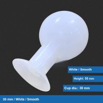 30 mm / White / Smooth