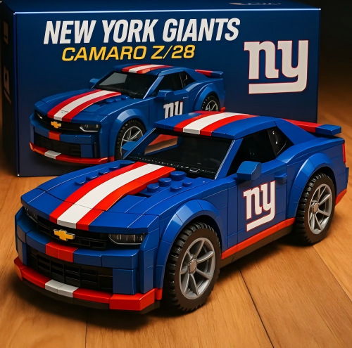 New York Giants Building Blocks Car