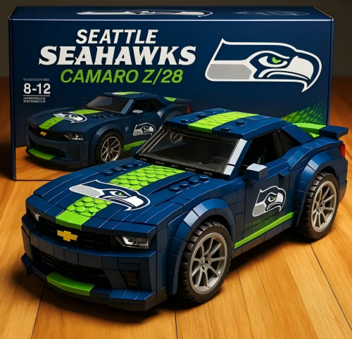 Seattle Seahawks Building Blocks Car