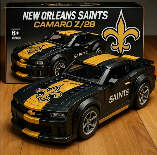 New Orleans Saints Building Blocks Car