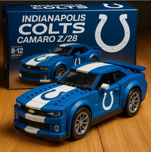 Indianapolis Colts Building Blocks Car