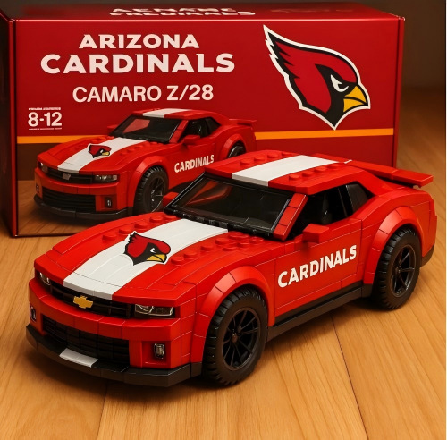 Arizona Cardinals Building Blocks Car