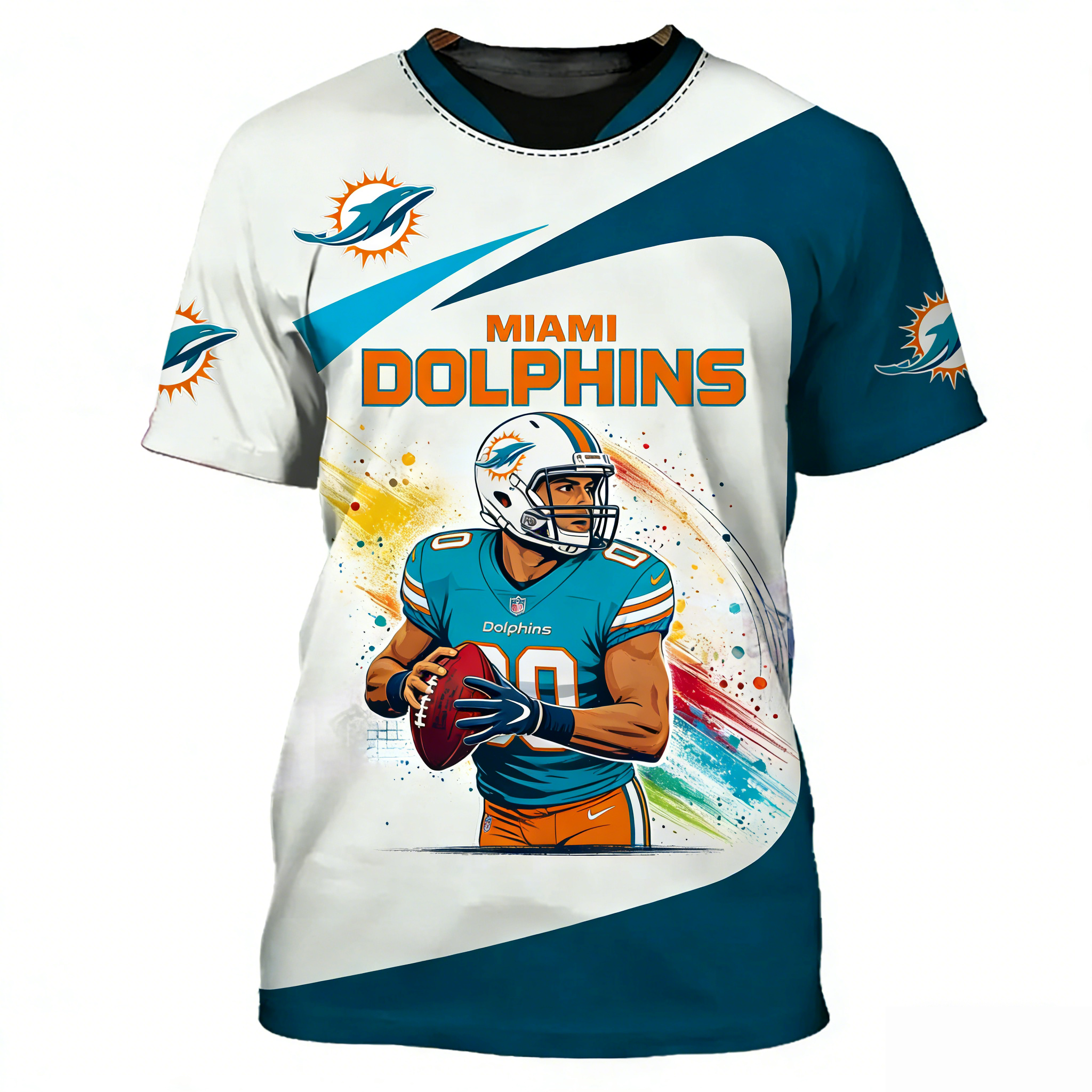Miami Dolphins 3D Printed T-shirt