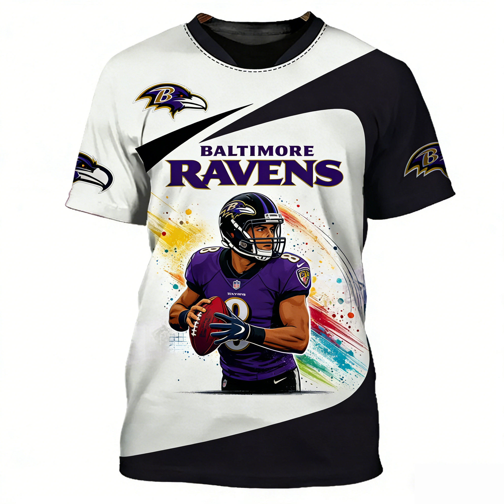 Baltimore Ravens 3D Printed T-shirt