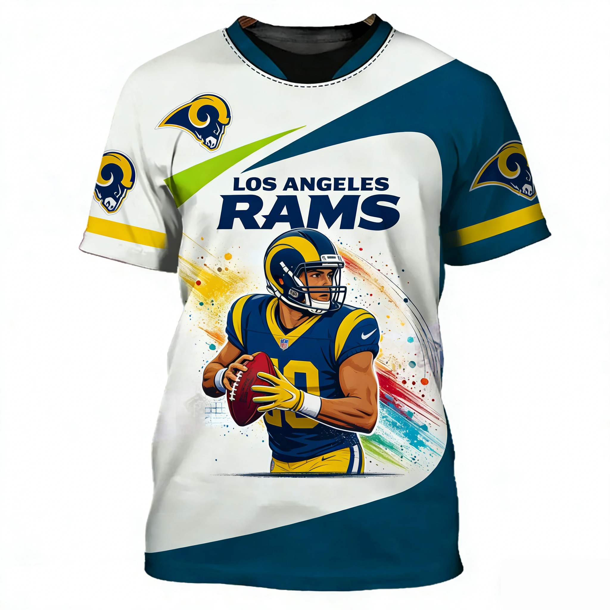 Los Angles Rams 3D Printed T-shirt