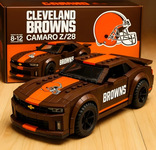 Cleveland Browns Building Blocks Car