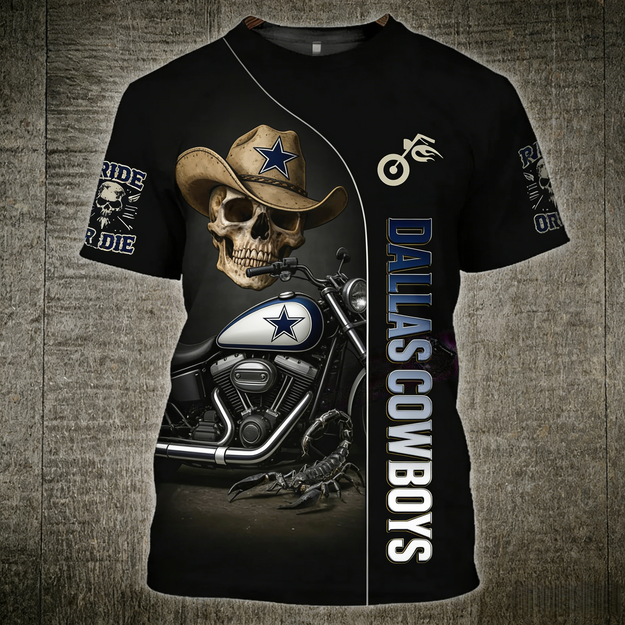 Football Team Skeleton Knight 3D T-shirt