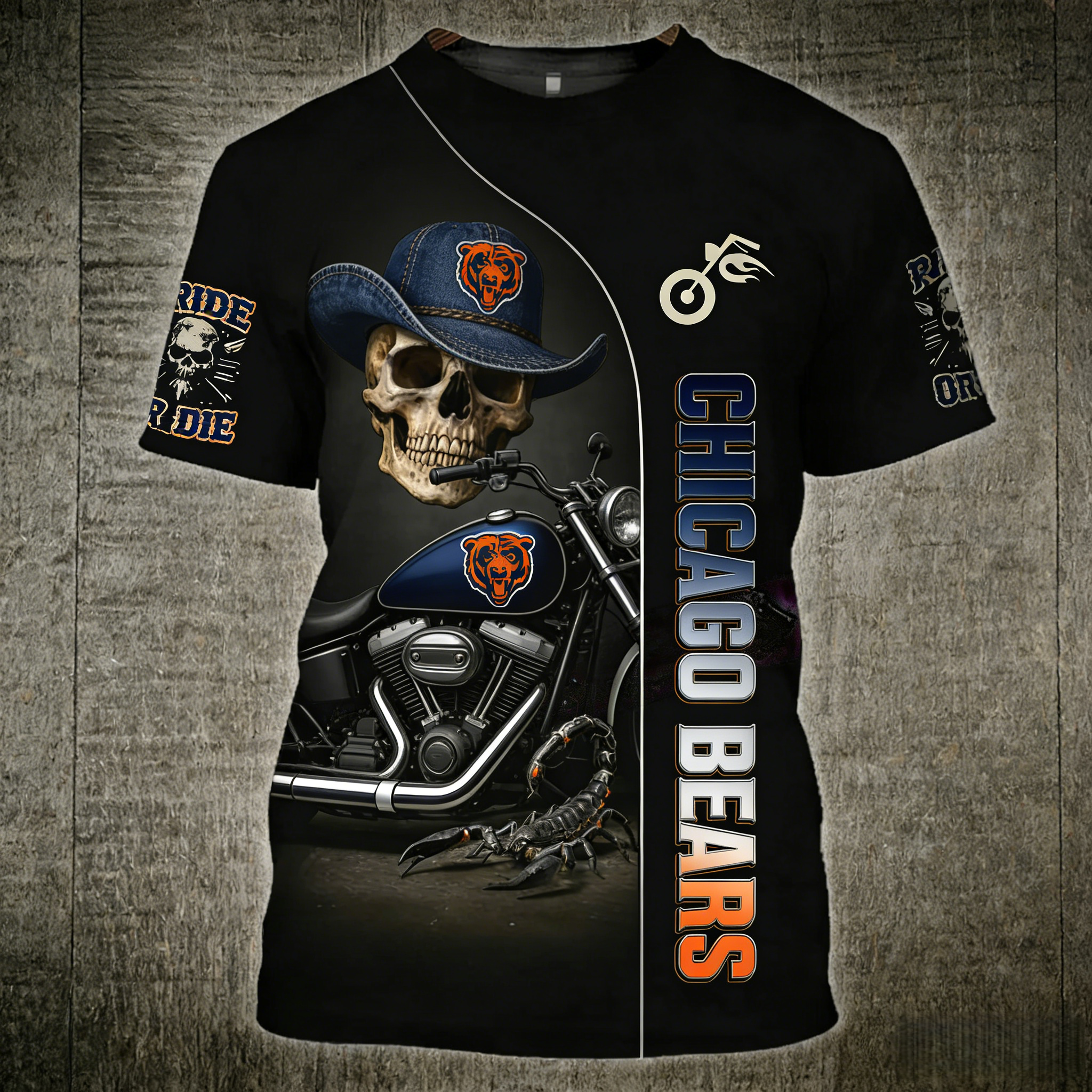 Football Team Skeleton Knight 3D T-shirt