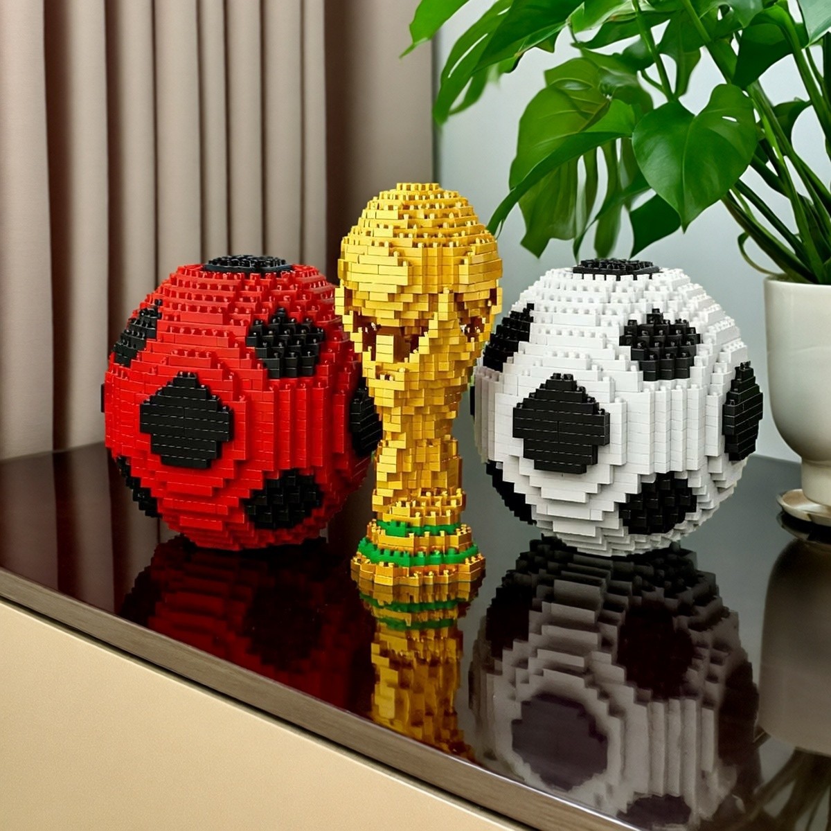 Commemorative Soccer Trophy Building Blocks
