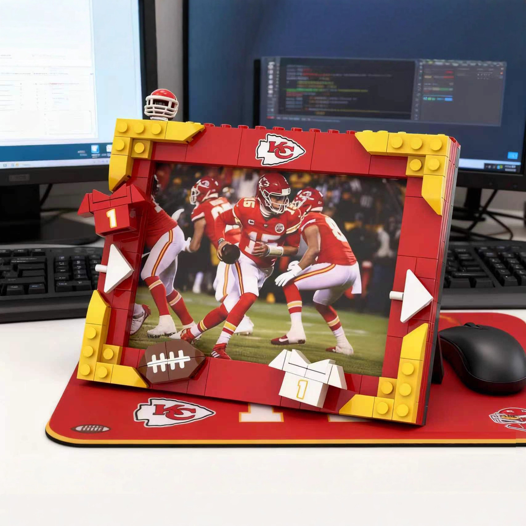 2026 Football Team Commemorative Photo Frame Building Blocks