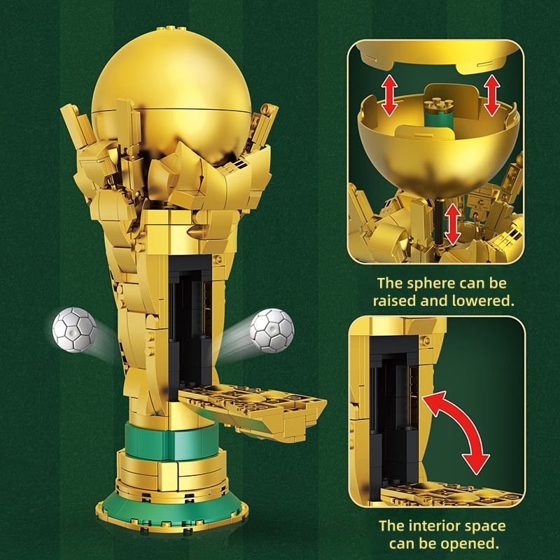 2026 New Soccer Trophy Building Blocks