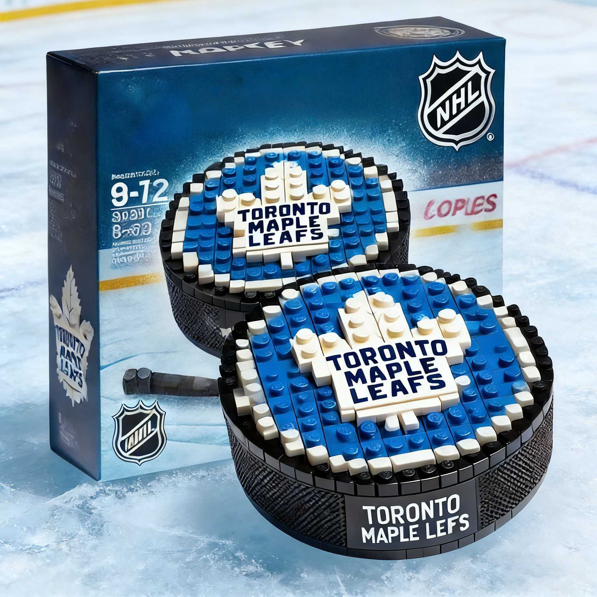 2026 New Hockey Team Ice Hockey Puck Building Blocks