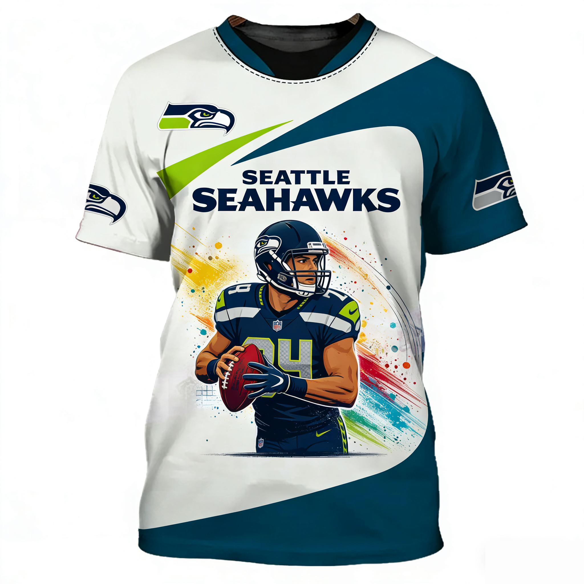 Seattle Seahawks 3D Printed T-shirt