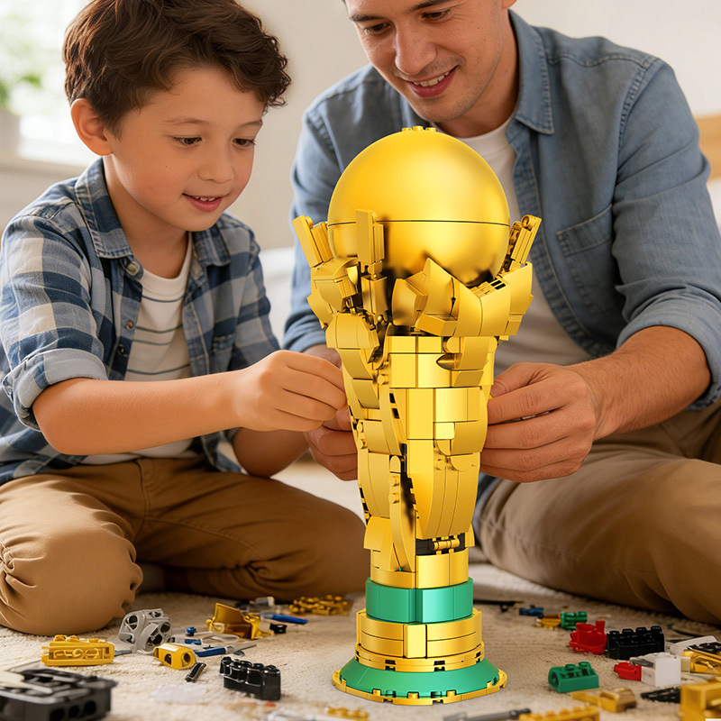 2026 New Soccer Trophy Building Blocks