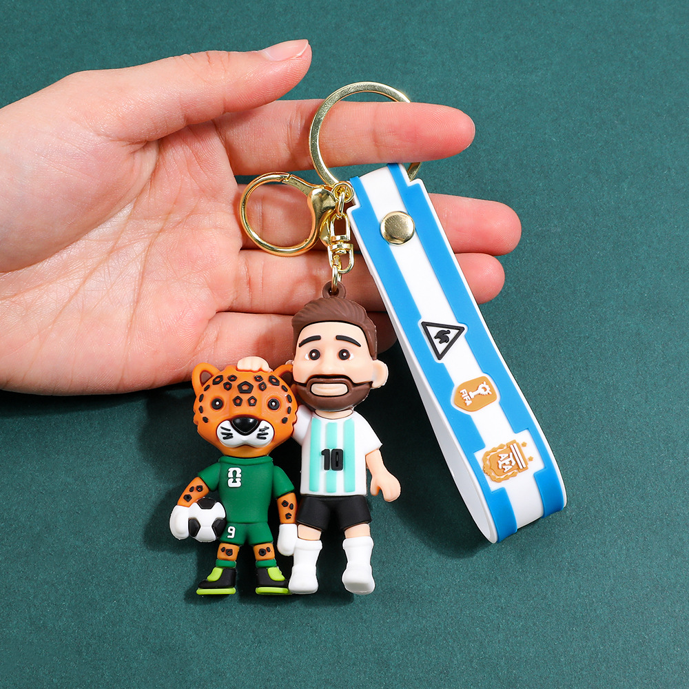 2026 New Soccer Legendary Player Keychain Set 3pcs