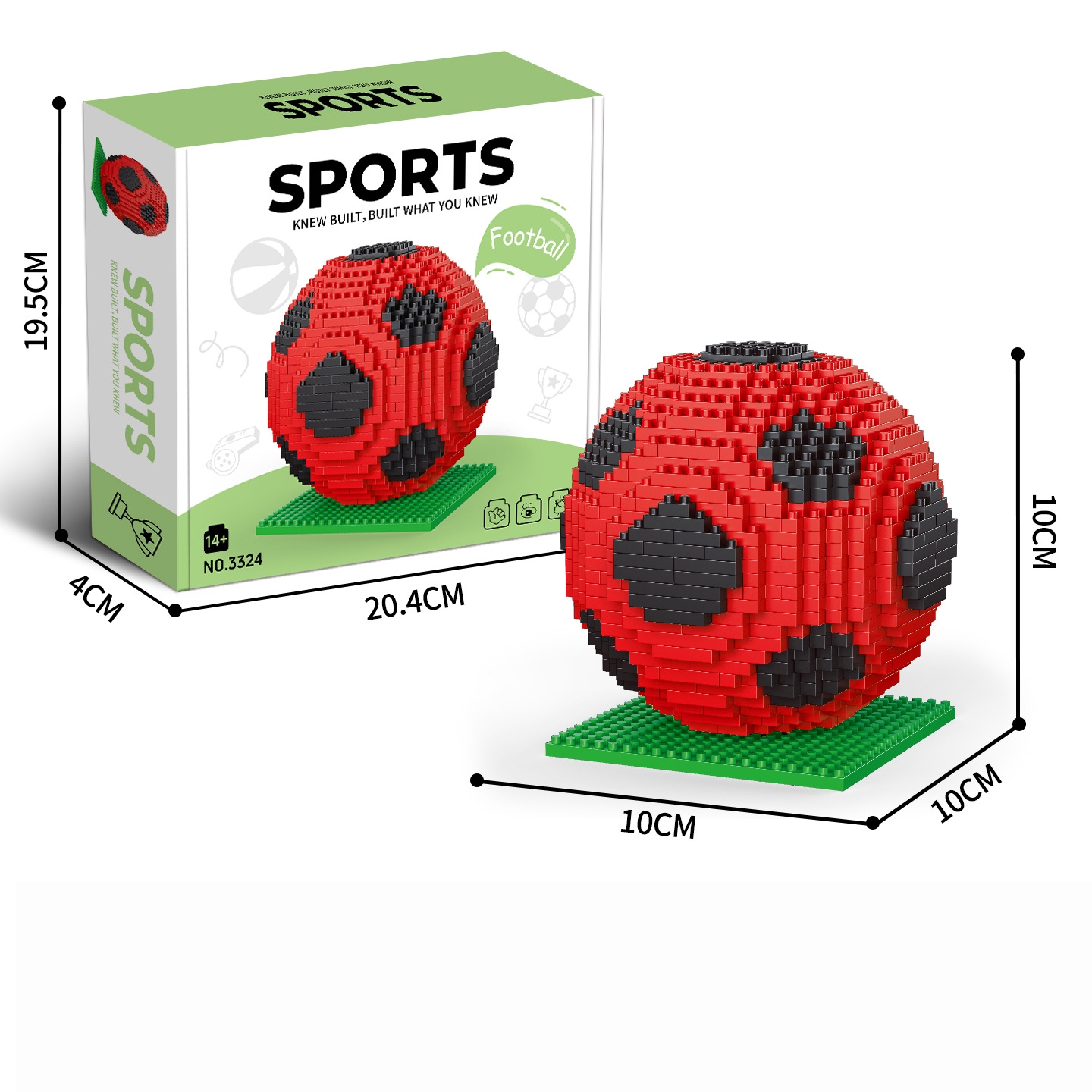 Commemorative Soccer Trophy Building Blocks