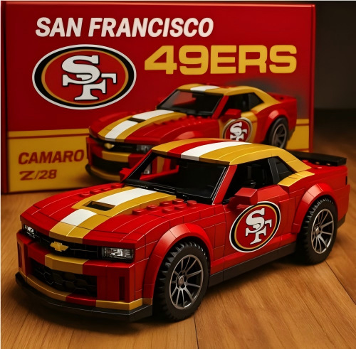San Francisco 49ers Building Blocks Car