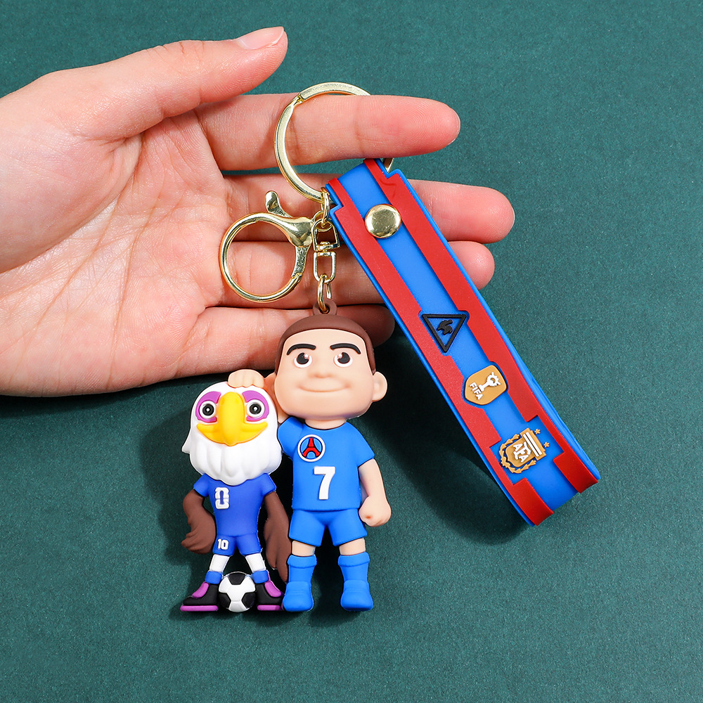 2026 New Soccer Legendary Player Keychain Set 3pcs