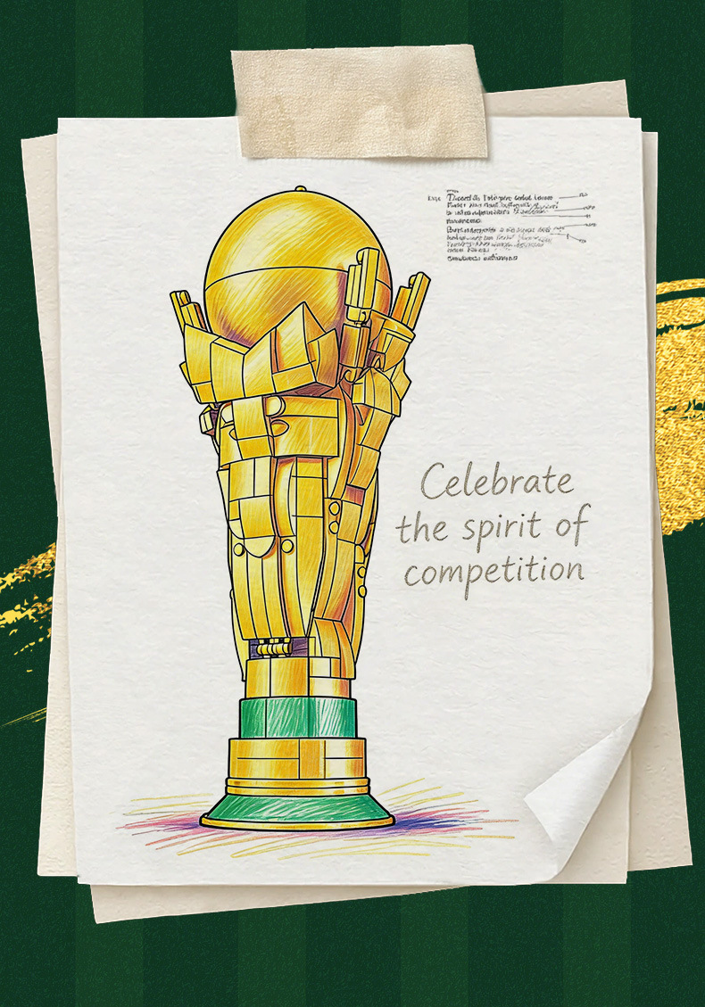 2026 New Soccer Trophy Building Blocks