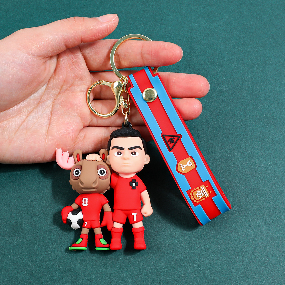 2026 New Soccer Legendary Player Keychain Set 3pcs