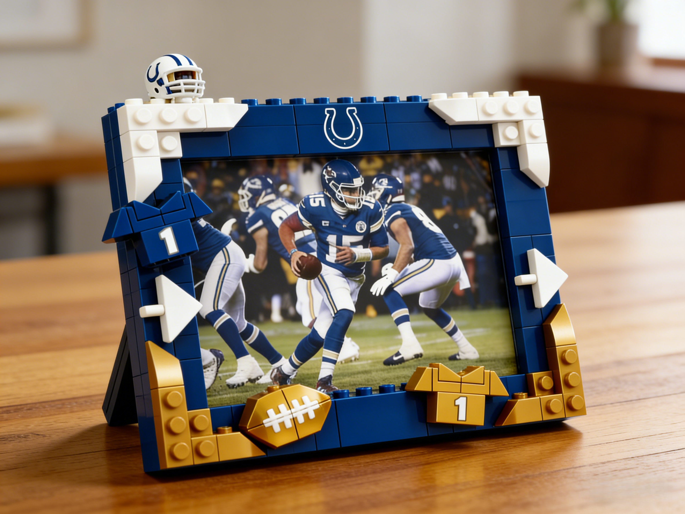 2026 Football Team Commemorative Photo Frame Building Blocks